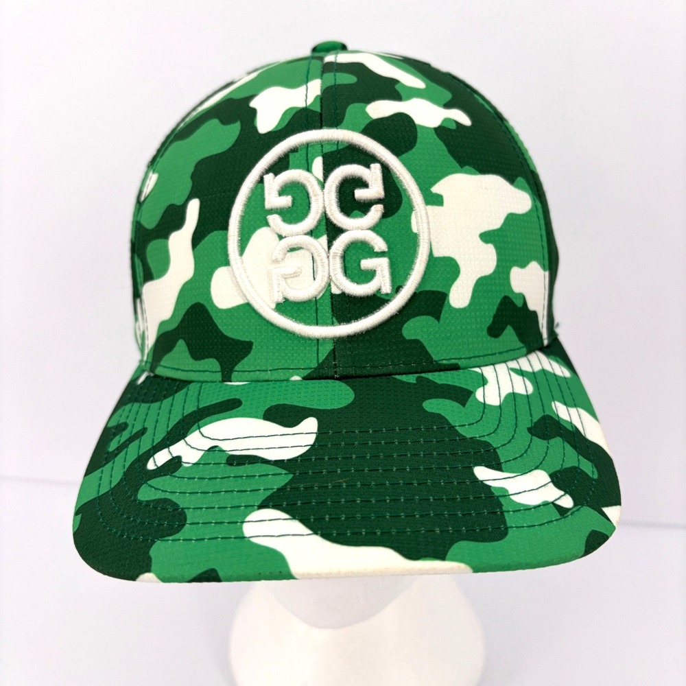 G Fore Circle Gs Zyn Camo Golf Hat Green White Snapback OSFA G4AS25HZYN
